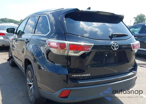 2016 Toyota Highlander Xle V6 z USA, uszkodzony, nr VIN 5TDJKRFH0GS313735